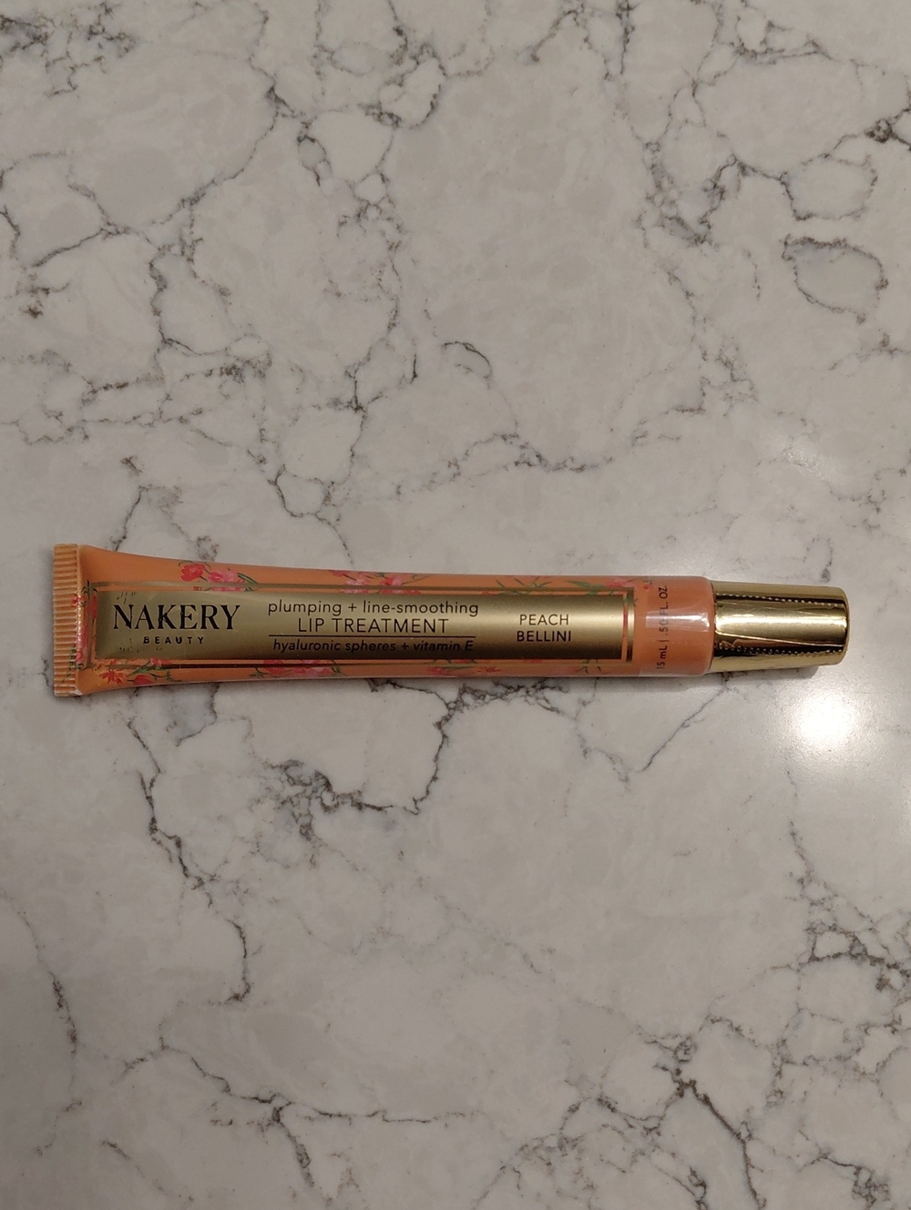 Nakery Beauty Plumping + Line-smoothing LIP TREATMENT  Peach Bellini FULL SIZE
